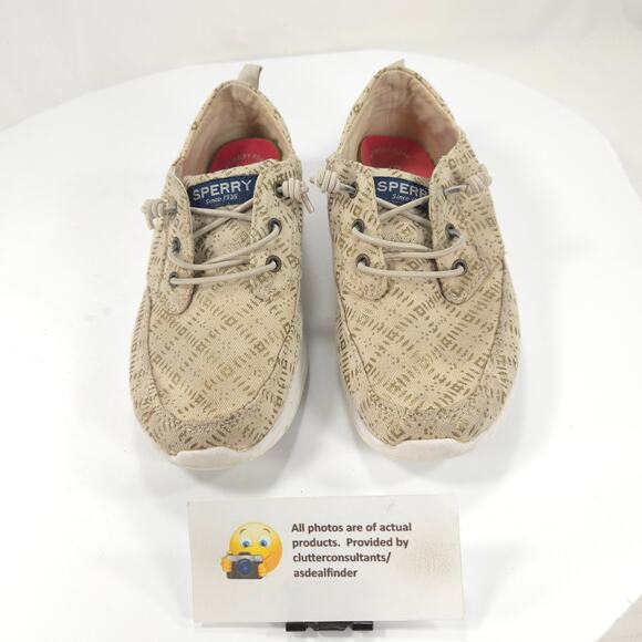 Sperry Baycoast Lightweight Sneaker Shoe Youth Boys Size 3 YG58113 Tan - Picture 2 of 9